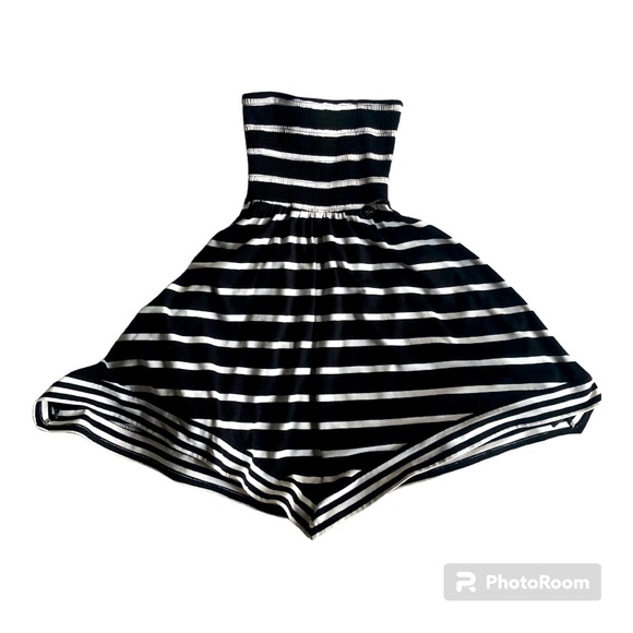 Guess black & white stripes dress XS - Picture 2 of 5